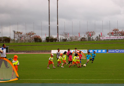 FC琉球卒園おめでとうサッカー大会。