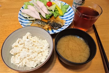 ささみの醤油マヨ炒め ＆ サバのみぞれ煮