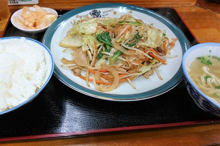 かおりそば / 野菜炒めとふーチャンプルー
