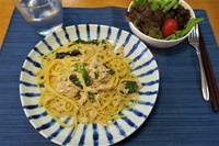 ツナの和風クリームパスタ / 簡単だけど美味しい料理 2018/02/23 20:02:00