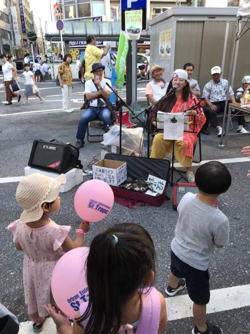 【松戸まつり2018】　路上民謡酒場風三線ライブ＠千葉沖縄県人会ブース