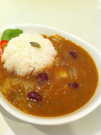 白菜とキドニービーンズのカレー 2012/01/04 13:32:37