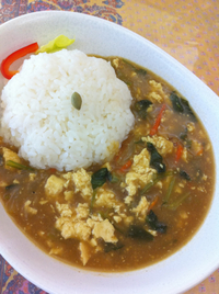 小松菜とボロボロ豆腐のカレー 2012/03/31 12:13:37
