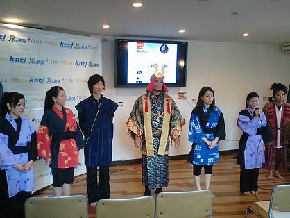 肝高の阿麻和利バックステージツアー発表会