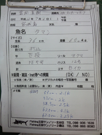 釣果報告 2014/07/08 13:34:53