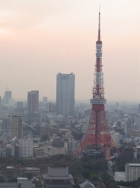 東京タワーの先端