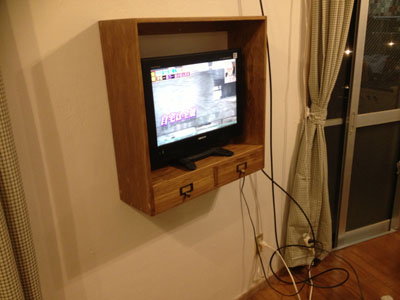 テレビボード（壁掛け）＆シェルフ