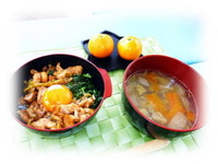 キムチ☆親子丼in沖縄ダイビングシープレイス