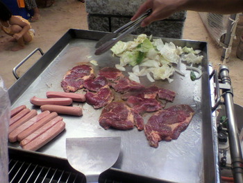 ＢＢＱはどうにか成功！！