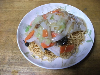 長崎皿うどん作りました！！