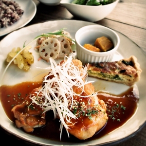 今週の プレートランチ．