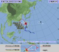 台風９号 2011/08/03 11:24:20