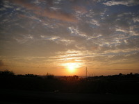 夕日