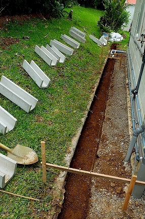 再び、雨水排水経路増設　その３