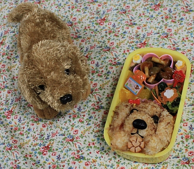 可愛いキャラ弁♪ぬいぐるみから作ったお弁当！マイメロディと犬