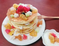 手作りジャムでパンケーキ！ 2018/01/03 22:28:58