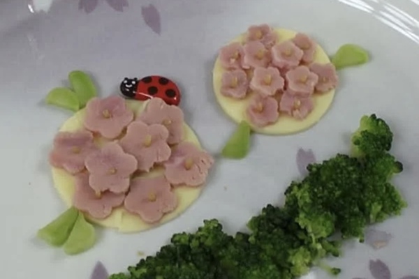 梅雨キャラ弁当　紫陽花　かたつむり
