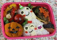 ハロウィンのキャラ弁当 2022/10/18 01:22:00