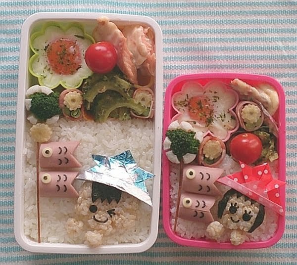 こどもの日パーティーレシピ。こいのぼりキャラ弁