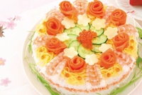 ひな祭り寿司ケーキ 2022/02/25 16:00:37