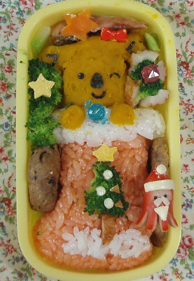 クリスマスキャラ弁　コアラのマーチ