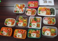 クリスマスキャラ弁　冬のお弁当　サンタとトナカイ 2021/11/21 11:44:36