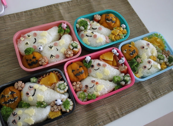 ハロウィンキャラ弁当　おばけかぼちゃ