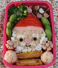 クリスマスキャラ弁　冬のお弁当 2021/10/26 15:57:38