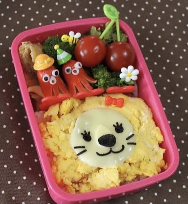 ライオンキャラ弁　兄弟姉妹用