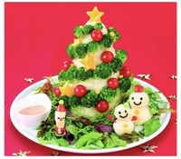 クリスマスキャラ弁ご飯　ツリーサラダ 2021/12/03 16:02:23