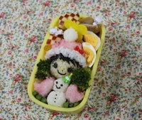 クリスマスキャラ弁　冬のお弁当 2021/11/14 12:29:11