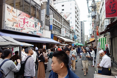 築地・寿司・ビール！