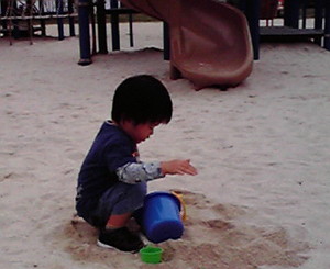 砂遊び
