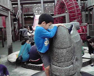 公園にて