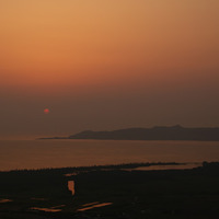 今日の夕陽は 2009/06/06 20:11:59