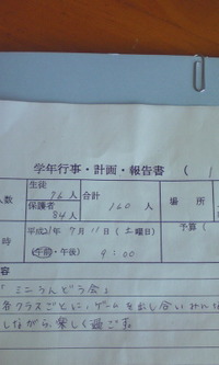 報告書。