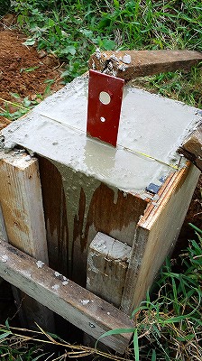 軒柱の独立基礎　その３