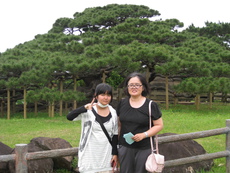 浦添の新里さんと娘