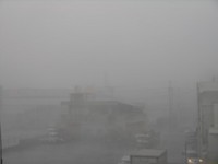 沖縄の台風初体験