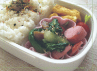 野菜と魚肉ソーセージ炒め弁当 2007/11/07 18:07:56