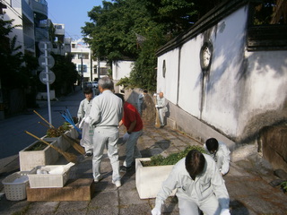 道路ボランティア清掃活動　2014年9月