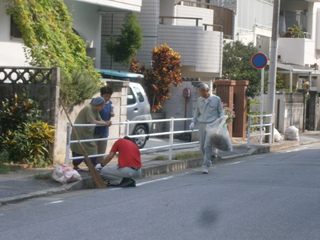 道路ボランティア清掃活動　2014年9月