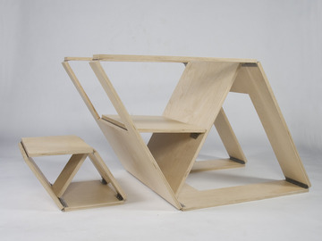 チェアー and オットマン「chair and ottoman」