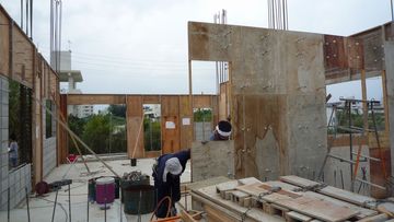 型枠建込・設備打合-TOMASHouse