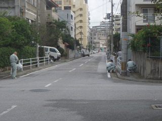 道路ボランティア清掃活動　2011年10月