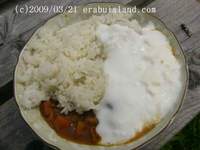 カレー（ヨーグルトかけ） 2009/03/21 18:00:00