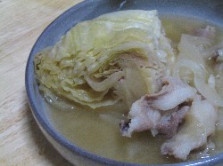 キャベツを丸ごと食べましょう