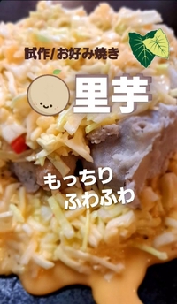 里芋と生姜のお好み焼き