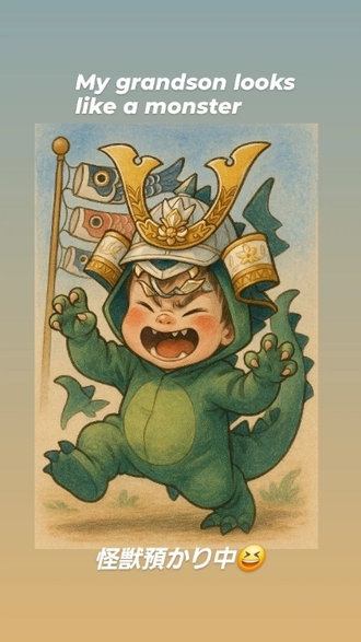 怪獣預かり中