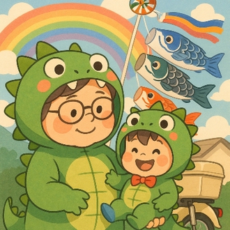 怪獣のような孫もベビーカーに乗るとおとなしい♪